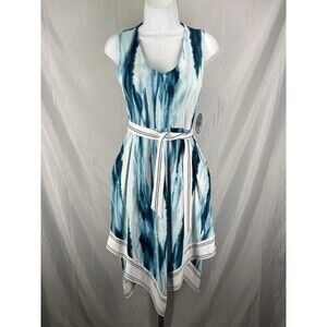 Soma Handkerchief Bra Midi Dress Size XS Level Ocean Depths Teal New